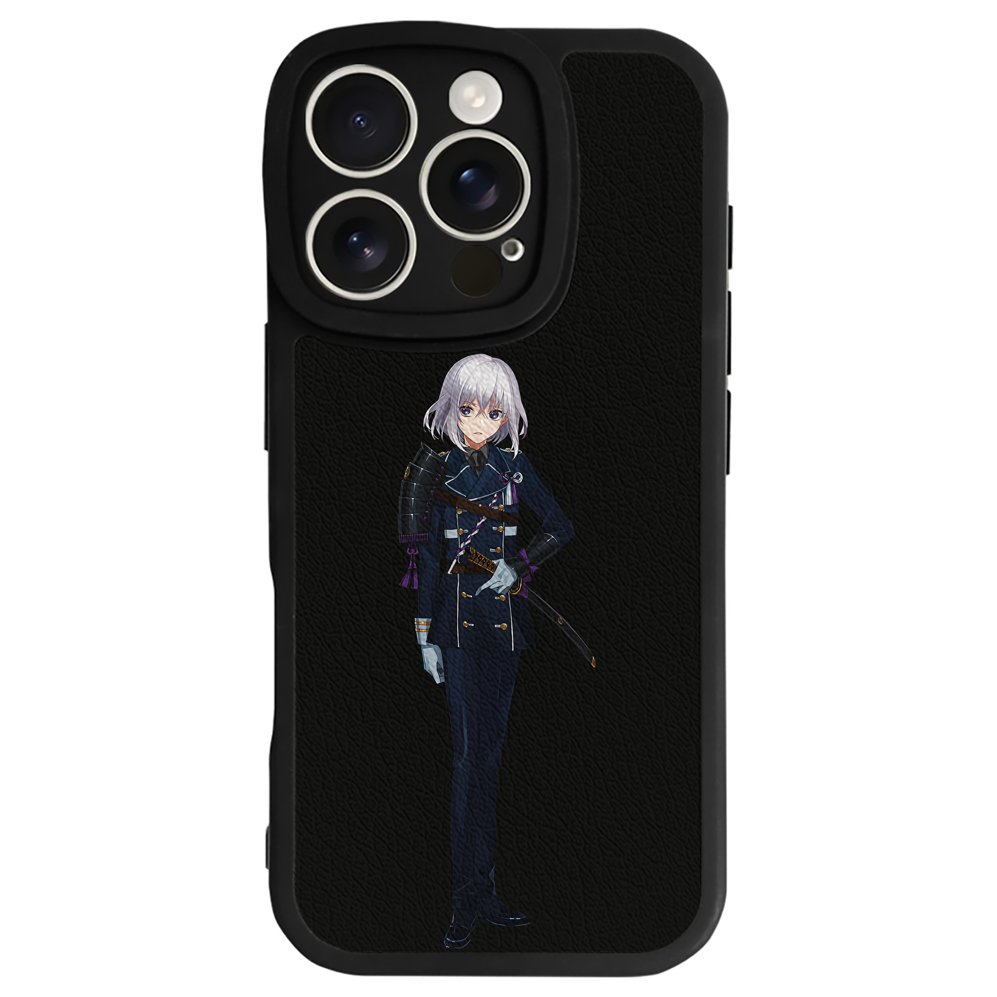 （画像用） 刀剣乱舞 Touken Ranbu 【iPhone 16シリーズ対応】シリコンスマホケース（レザー調） 材質：シリコン